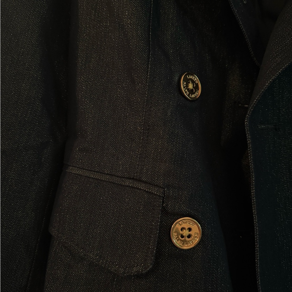 Lauren Ralph Lauren Dark Blue Jean Jacket - Picture 3 of 4